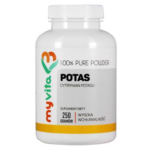 Miniaturka artykułu - MyVita Potas proszek, 250 g