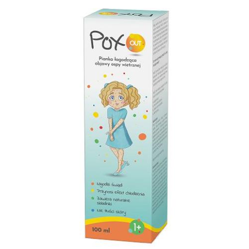 Miniaturka artykułu - PoxOUT Pianka łagodząca objawy ospy wietrznej, 100ml