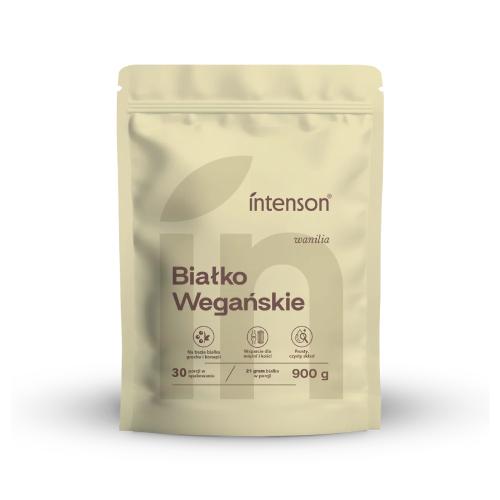 Miniaturka artykułu - Intenson Białko Wegańskie wanilia, 900 g