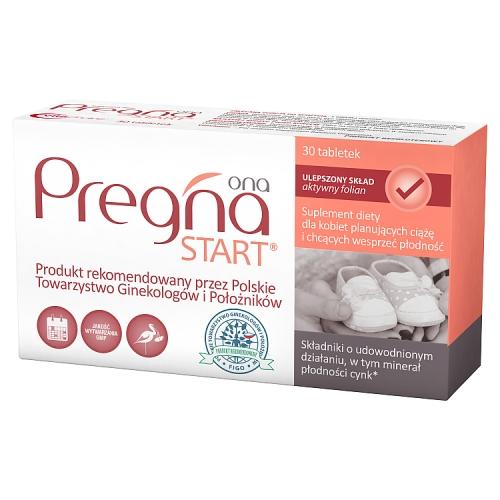 Miniaturka artykułu - Pregna START suplement diety dla kobiet planujących ciążę - 30 tabletek