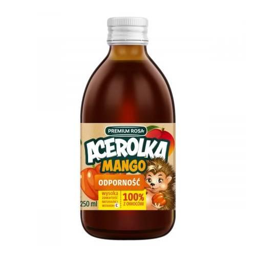 Miniaturka artykułu - PREMIUM ROSA Acerolka Mango sok, 250ml 