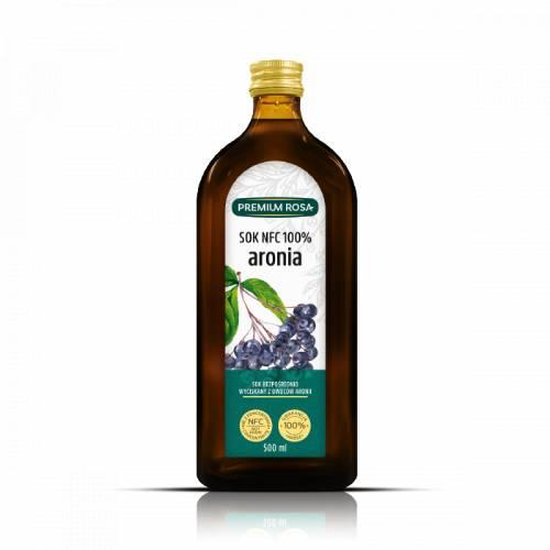Miniaturka artykułu - PREMIUM ROSA Sok NFC 100% Aronia, 500 ml