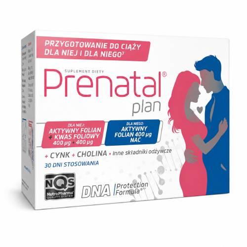 Miniaturka artykułu - Prenatal Plan Prenatal Primo, 30 kaps. + Nucleox Primo, 30 kaps. - przygotowanie do ciąży dla kobiet i mężczyzn