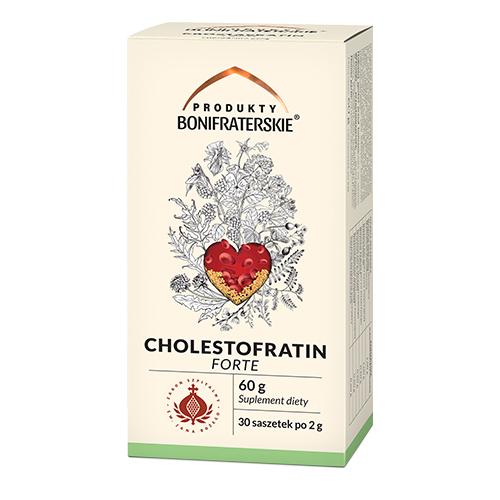Miniaturka artykułu - Produkty Bonifraterskie Cholestofratin, Forte 30x2g