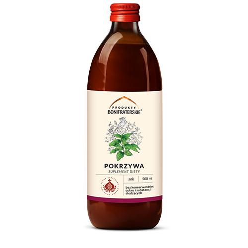 Miniaturka artykułu - Produkty Bonifraterskie Sok z Pokrzywy, 500ml
