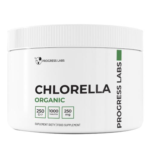 Miniaturka artykułu - Progress Labs Chlorella Organic 250 mg, 1000 tabl.