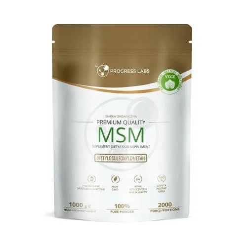 Miniaturka artykułu - Progress Labs MSM Siarka organiczna, 1000 g
