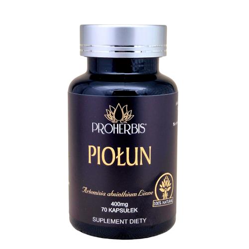 Miniaturka artykułu - Proherbis Piołun 400 mg, 70 kaps. - zawiera ziele piołunu