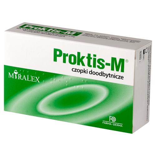 Miniaturka artykułu - PROKTIS-M czopki doodbytnicze - 10 czopk&oacute;w