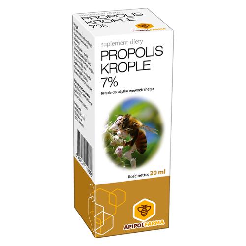 Miniaturka artykułu - Propolis krople 7% krople doustne - 20 ml