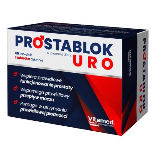 Miniaturka artykułu - ProstaBlok Uro, 60 tabl. - suplement diety dla mężczyzn