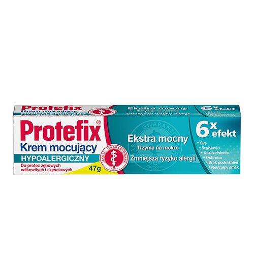 Miniaturka artykułu - PROTEFIX Krem mocujący hypoalergiczny - 47 g  USZKODZONE TEKTUROWE OPAKOWANIE