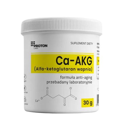 Miniaturka artykułu - Proton Labs Ca-AKG 99% (alfa-ketoglutaran wapnia) czysty proszek, 30 g