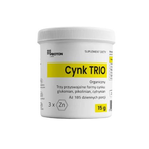 Miniaturka artykułu - Proton Labs Cynk Trio, 3 formy organicznego cynku, 15 g