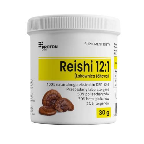 Miniaturka artykułu - Proton Labs Reishi, ekstrakt DER 12:1 z owocnik&oacute;w Ganoderma lucidum, 30 g