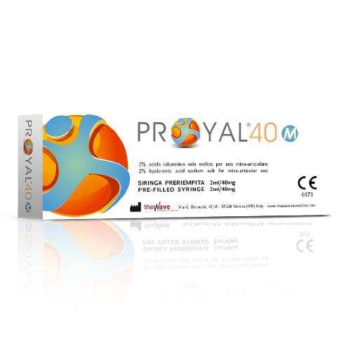 Miniaturka artykułu - PROYAL 40 M, 2% żel dostawowy, 1 ampułko-strzykawka (40mg/2ml) 