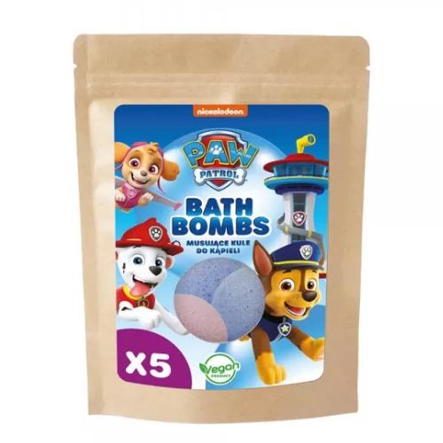Miniaturka artykułu - Psi Patrol Musujące kule do kąpieli Malina Jeżyna, 5x50g