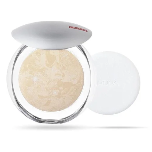 Miniaturka artykułu - PUPA Puder wypiekany do twarzy - 01 Ivory Beige, 9g