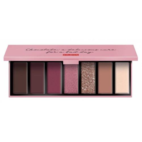 Miniaturka artykułu - PUPA Zero Calorie Paleta cieni do powiek - 002 Ruby Chocolate, 9,45g	