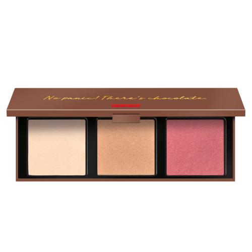 Miniaturka artykułu - PUPA Zero Calorie Paleta rozświetlaczy - 001 Cherry Chocolate, 9g
