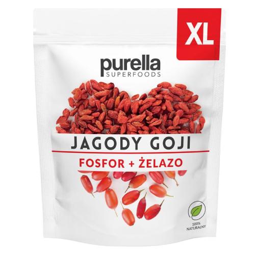 Miniaturka artykułu - PURELLA Jagody Goji Fosfor + Żelazo, 100 g