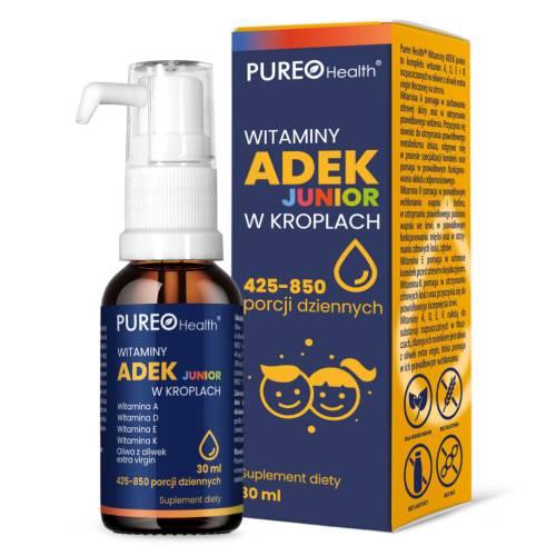 Miniaturka artykułu - PUREO HEALTH Witamina ADEK Junior w kroplach, 30ml