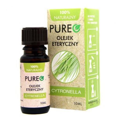 Miniaturka artykułu - PUREO Olejek eteryczny naturalny Cytronella, 10ml