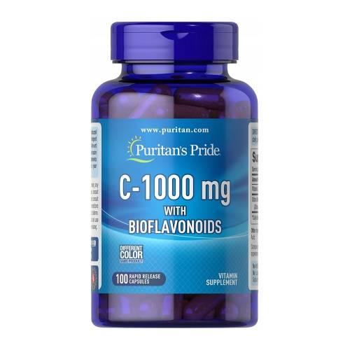 Miniaturka artykułu - Puritan's Pride Witamina C-1000 mg - 100 tabletek