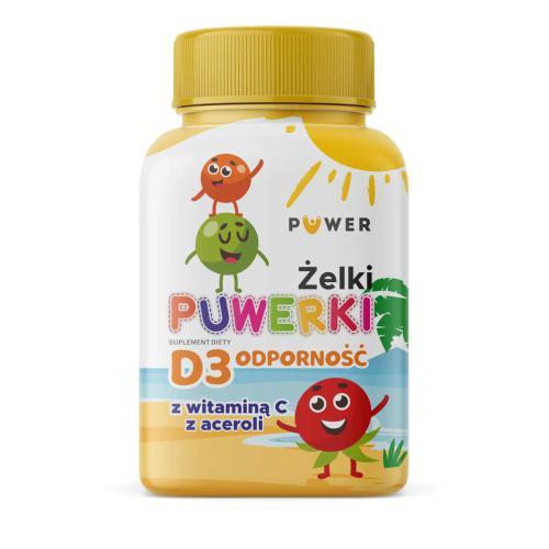 Miniaturka artykułu - Puwerki, Żelki D3 Odporność, 150g