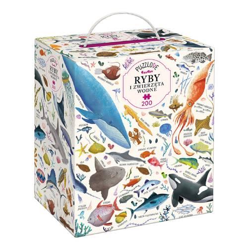 Miniaturka artykułu - CzuCzu Puzzlove Ryby i zwierzęta wodne, 200 element&oacute;w