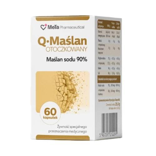 Miniaturka artykułu - Q&bull;Maślan Sodu 90% otoczkowany, 60 kaps.