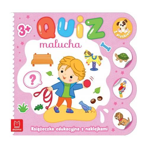 Miniaturka artykułu - AKSJOMAT Quiz Malucha. Książeczka edukacyjna z naklejkami z pieskiem 3+