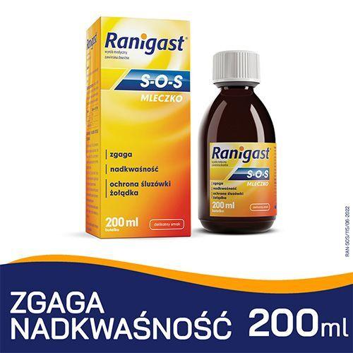 Miniaturka artykułu - Ranigast S-O-S Mleczko, 200 ml