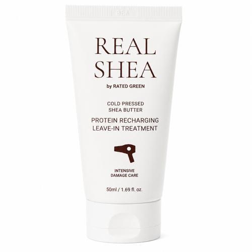 Miniaturka artykułu - Rated Green Real Shea Proteinowa kuracja odbudowująca do włos&oacute;w, 50 ml