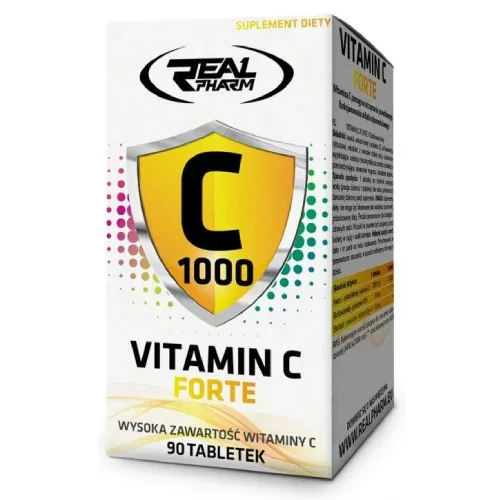 Miniaturka artykułu - Real Pharm Vitamin C Forte - 90tabl