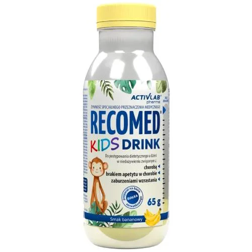 Miniaturka artykułu - ActivLab Pharma RecoMed Kids Drink smak bananowy, 65 g