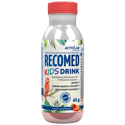 Miniaturka artykułu - ActivLab Pharma RecoMed Kids Drink smak truskawkowy, 65 g