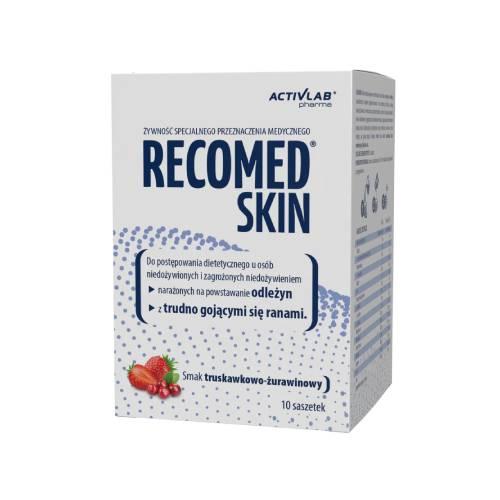 Miniaturka artykułu - RecoMed Skin smak truskawkowo - żurawinowy, 10 sasz. x 25 g