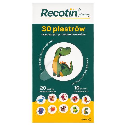 Miniaturka artykułu - Recotin plastry łagodzące po ukąszeniu owad&oacute;w, 30 szt.