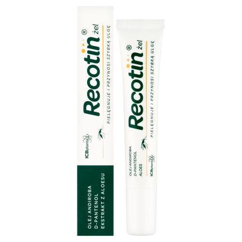 Miniaturka artykułu - RECOTIN Żel po ukąszeniu owad&oacute;w, 20ml