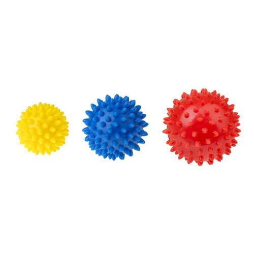 Miniaturka artykułu - Tullo Fizjo Spiky Massage Piłki rehabilitacyjne, 3 szt.
