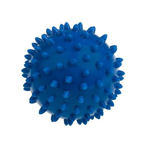 Miniaturka artykułu - Tullo Fizjo Spiky Massage Piłka rehabilitacyjna 7,6 cm niebieska