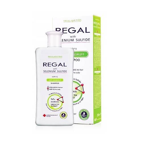 Miniaturka artykułu - Regal Łagodzący szampon przeciwłupieżowy z siarczkiem selenu, 200 ml