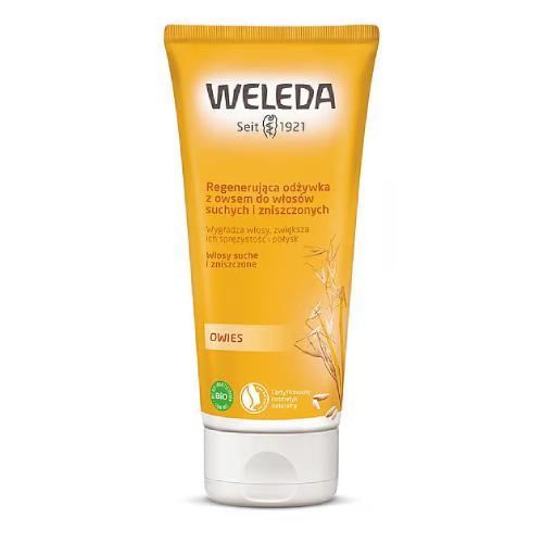 Miniaturka artykułu - Weleda Odżywka regenerująca z owsem do włos&oacute;w suchych i zniszczonych, 200 ml