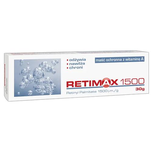 Miniaturka artykułu - Retimax 1500 Maść ochronna z witaminą A, 30 g - regeneracja i pielęgnacja podrażnionej sk&oacute;ry