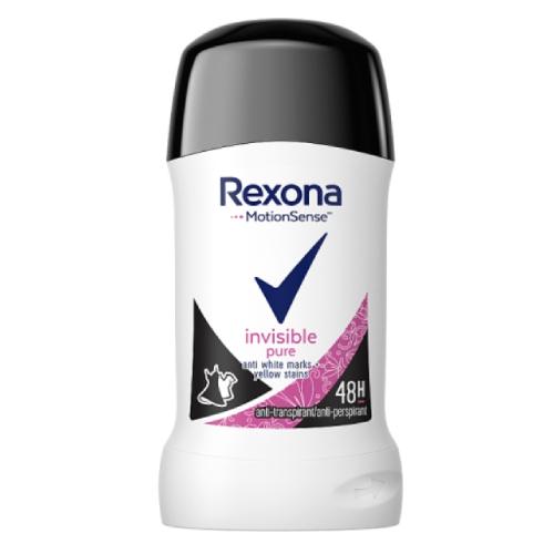 Miniaturka artykułu - REXONA Invisible Pure Antyperspirant w sztyfcie dla kobiet, 40ml