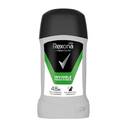 Miniaturka artykułu - REXONA MEN Invisible Fresh Power Antyperspirant w sztyfcie, 50ml