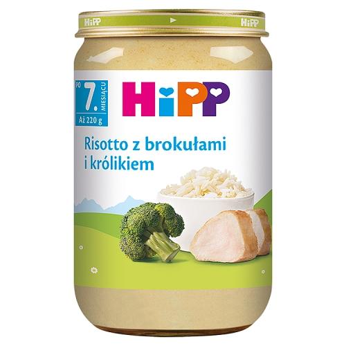 Miniaturka artykułu - HiPP Risotto z brokułami i kr&oacute;likiem po 7. miesiącu, 220 g