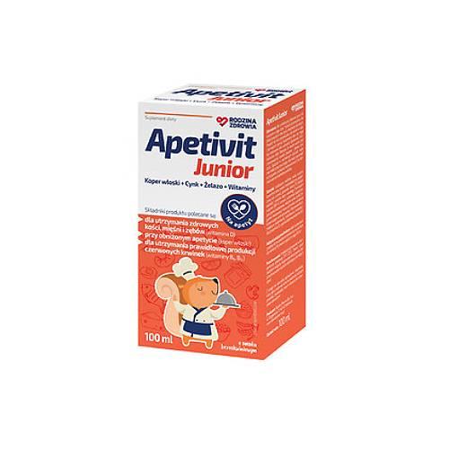 Miniaturka artykułu - Rodzina Zdrowia Apetivit Junior o smaku brzoskwiniowym, 100 ml