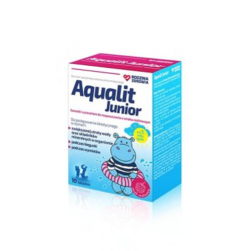 Zdjęcie produktu - Rodzina Zdrowia Aqualit Junior, 10 saszetek